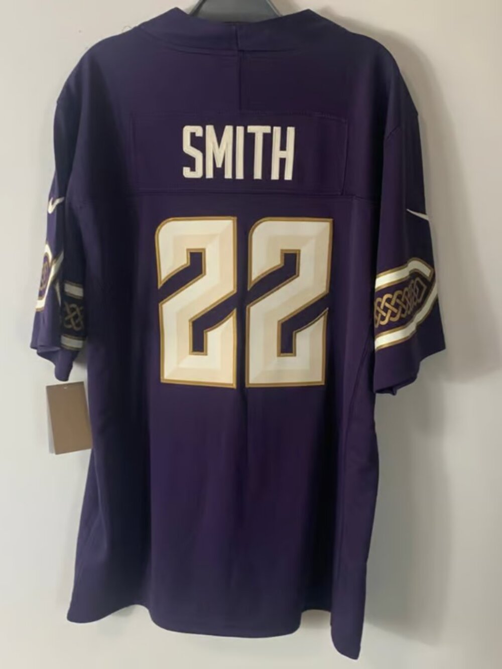 Harrison Smith Purple Stitched Jersey Vapor